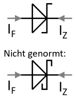 circuit symbol of a Schottky diode