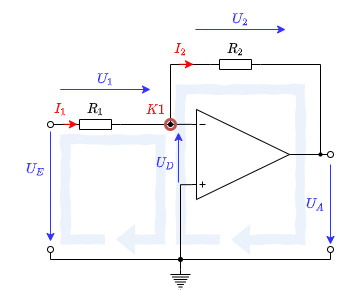 elektronische_schaltungstechnik:invertierender_verstaerker_schaltung.png