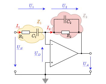 elektronische_schaltungstechnik:schaltung_bandpassfilter_invertierender_verstaerker.png